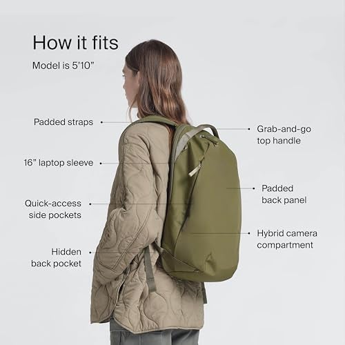 Urth Norite 24L Modular Camera & Laptop Travel Backpack — Water Resistant, Anti-Theft, Recycled Bag for DSLR, 13-16 Inch Laptop in Green - Image 5