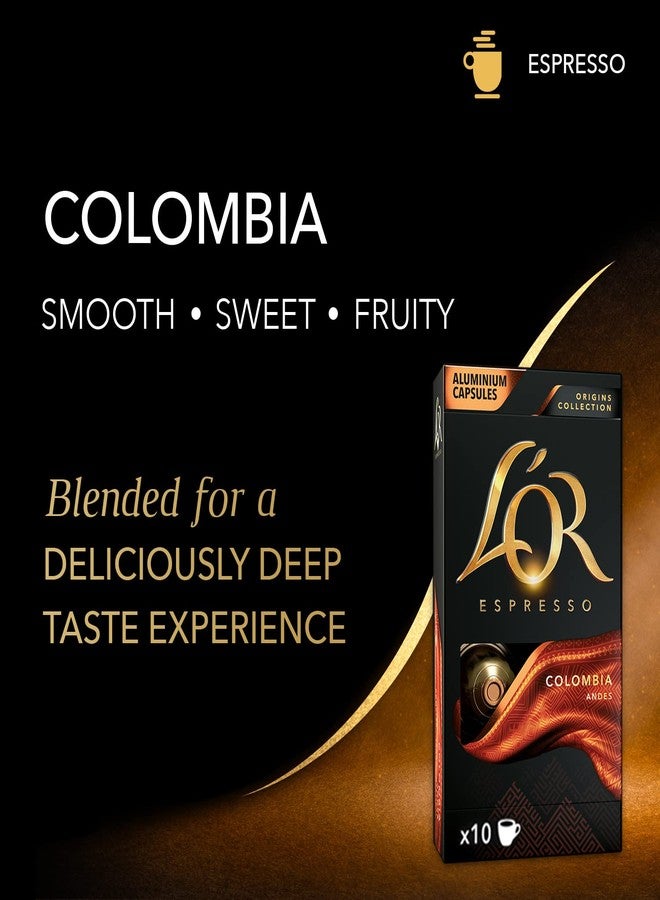 L'OR Espresso Capsules, 50 Count Colombia, Single-Serve Aluminum Coffee Capsules Compatible with the L'OR BARISTA System & *Nespresso Original Machines - Image 3