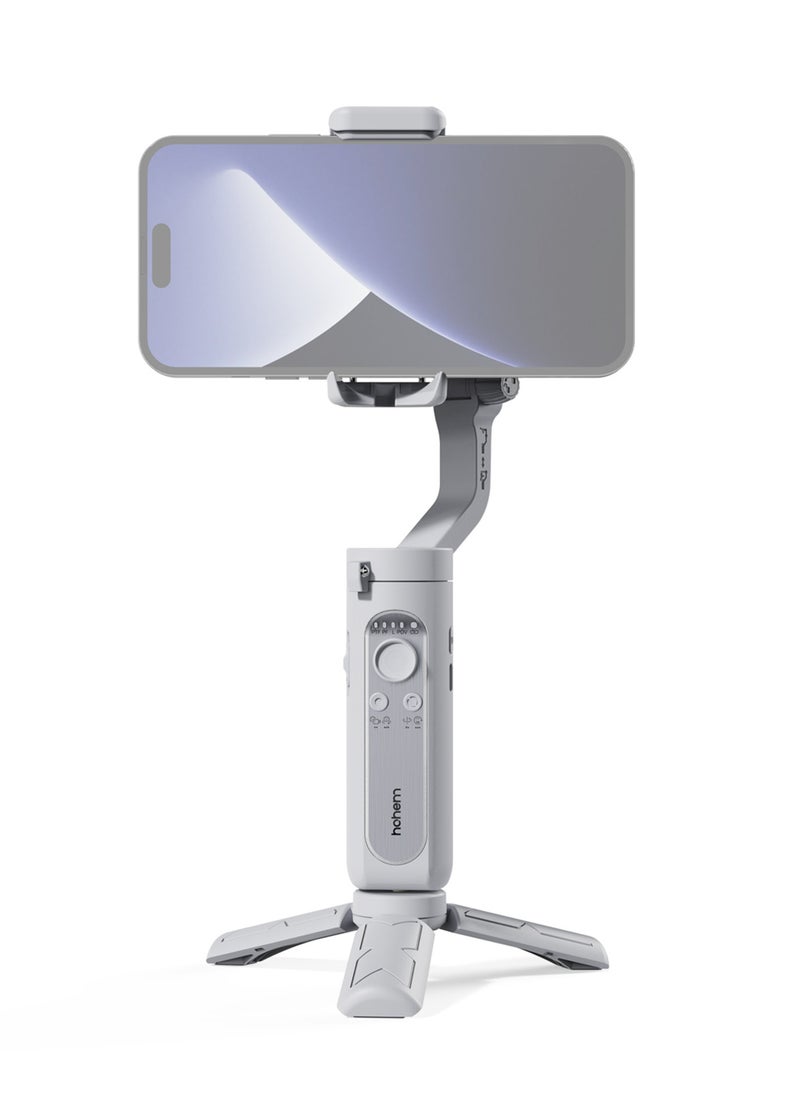 hohem - hohem iSteady XE 3-Axis Smartphone Gimbal Stabilizer Portable Phone Vlog Gimbal Anti-shake with Mini Tripod 280g Load Capacity Replacement for iPhone 14/13/12/11 Android Smartphones - Image 1