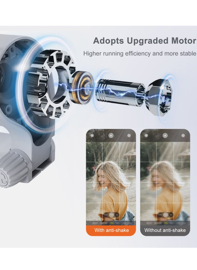 hohem - hohem iSteady XE 3-Axis Smartphone Gimbal Stabilizer Portable Phone Vlog Gimbal Anti-shake with Mini Tripod 280g Load Capacity Replacement for iPhone 14/13/12/11 Android Smartphones - Image 1