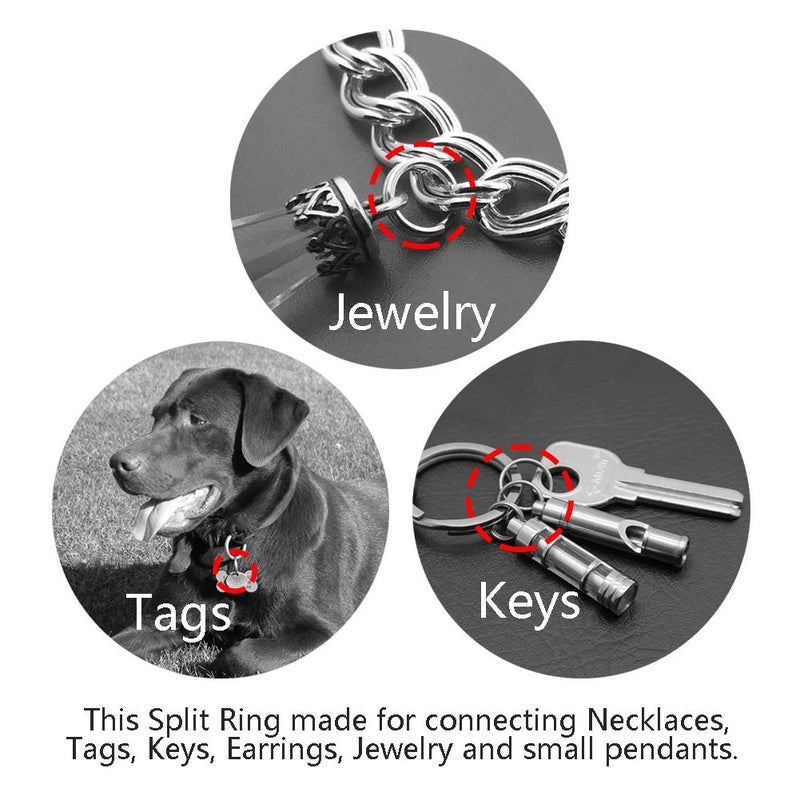 TI-EDC Diy Crafts 5845 Split Titanium Small Key Rings for Jewelry, 12 Mm, Multicolor, Pack of 10  - Image 4