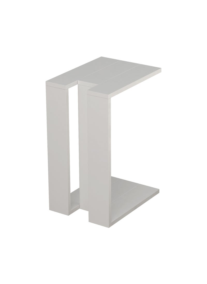 Mourah Home - Muju C End Table - White - 2 Years Warranty - Image 1