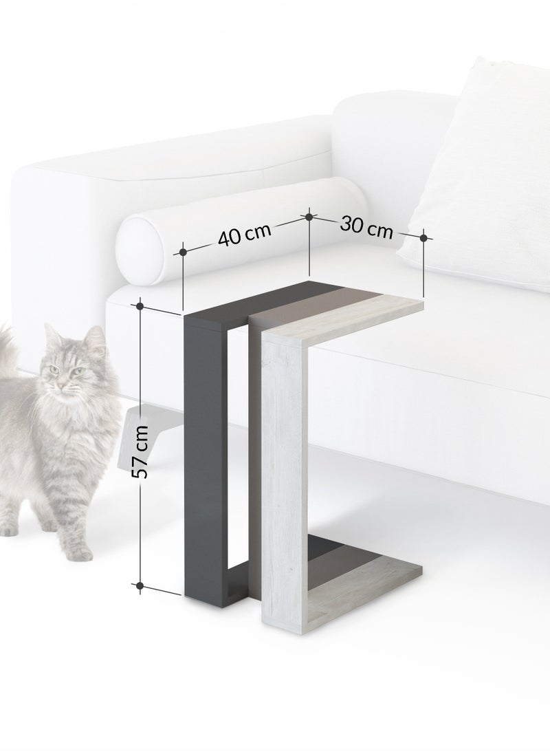 Mourah Home - Muju C End Table - White - 2 Years Warranty - Image 1