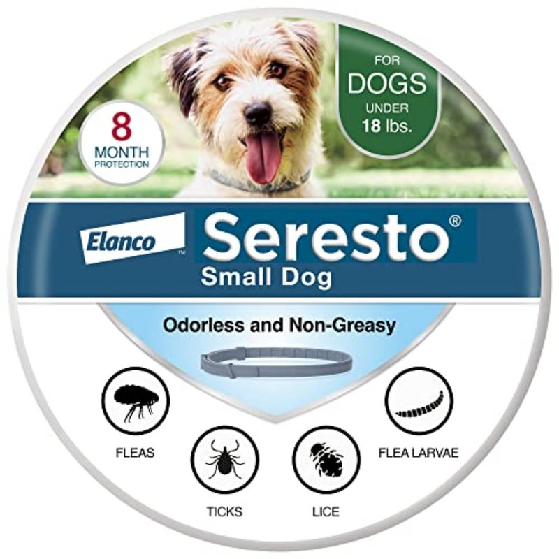 Seresto Small Dog Vet-Recommended Flea & Tick Treatment & Prevention Collar for Dogs Under 18 lbs. | 8 Months Protection - Image 1