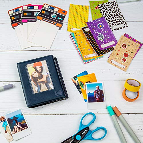 Zink 2x3 Photo Album 64-Pocket Mini Photo Album w/ Transparent Window Cover for 2”x3” ZINK Zero Ink Photo Paper Compatible with Kodak, Lifeprint, Polaroid, HP, Canon, Fujifilm 2x3" Photos, Black - Image 5
