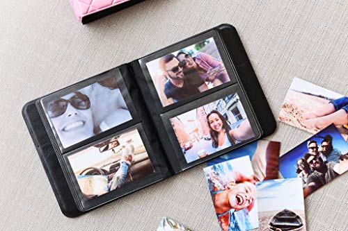 Zink 2x3 Photo Album 64-Pocket Mini Photo Album w/ Transparent Window Cover for 2”x3” ZINK Zero Ink Photo Paper Compatible with Kodak, Lifeprint, Polaroid, HP, Canon, Fujifilm 2x3" Photos, Black - Image 4