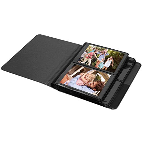 Zink 2x3 Photo Album 64-Pocket Mini Photo Album w/ Transparent Window Cover for 2”x3” ZINK Zero Ink Photo Paper Compatible with Kodak, Lifeprint, Polaroid, HP, Canon, Fujifilm 2x3" Photos, Black - Image 3