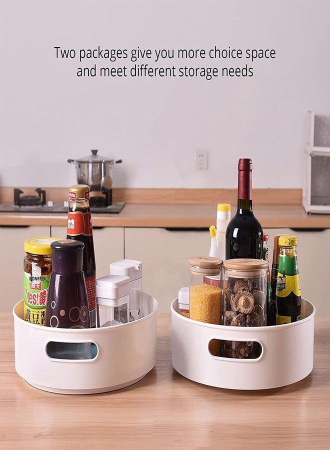RONFILD 360° Rotating Kitchen Organizer Tray Lazy Susan Rack Multi-Purpose Kitchen Storage Revolving Tray Cosmetic Organizer Rotating Lazy Susan for Kitchen Cabinet Spice Rack (Multicolor.) - Image 4