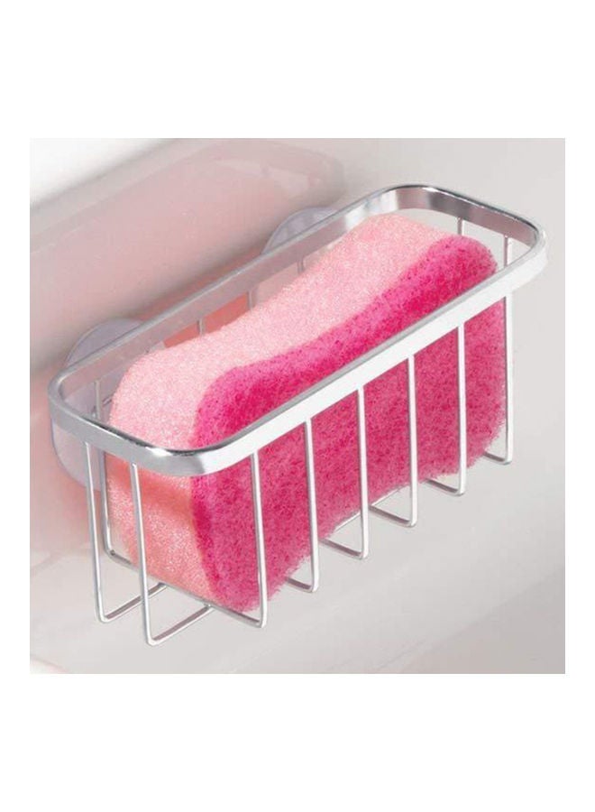 حامل إسفنجة المطبخ فضي 14.5x6.2x5.5سم - Image 2
