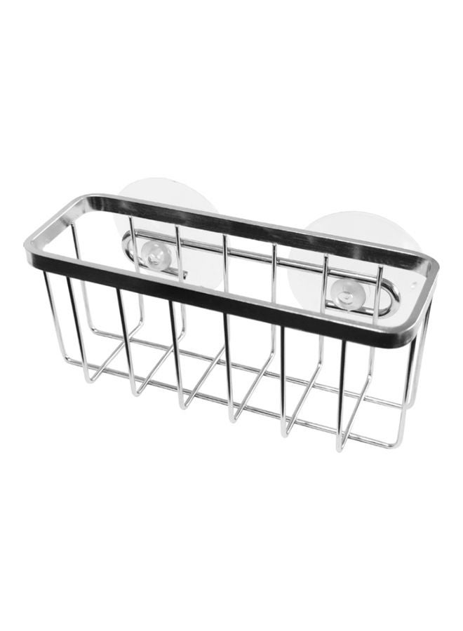 حامل إسفنجة المطبخ فضي 14.5x6.2x5.5سم - Image 1