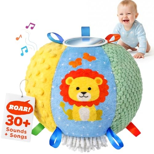 Move2Play Hilariously Interactive Baby Ball with Music Sound Effects First Birthday Gift Toddler Toy for Boys Girls Age 6 9 12 18 Month 1 2 Years Old Sensory Ball - Image 1