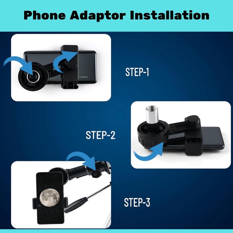 Generic Luminex Telescope 70mm Aperture Astronomical RefractorTelescope for Beginners and Kids, Gift, Focal Length 300 - Image 5