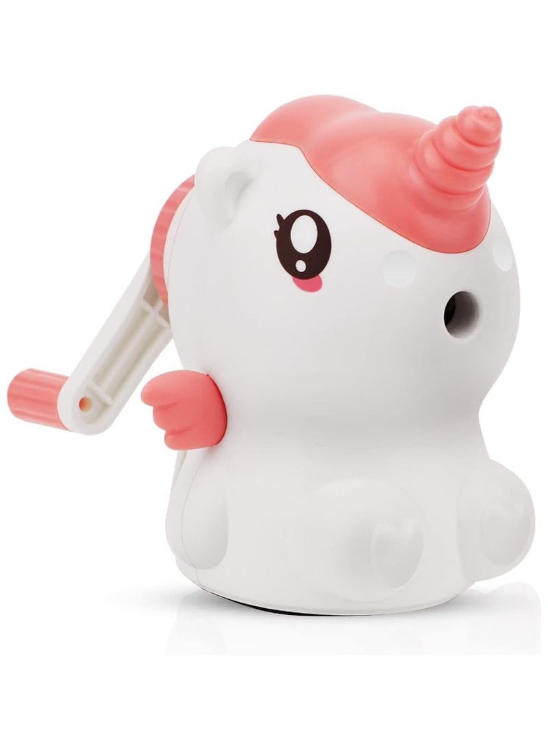 عام مبراة أقلام رصاص للأطفال، مبراة أقلام رصاص يدوية أحادية القرن، أقلام رصاص ملونة، مبراة أقلام رصاص لطيفة للوازم المدرسة، أدوات مكتبية هدية للأطفال - Image 1