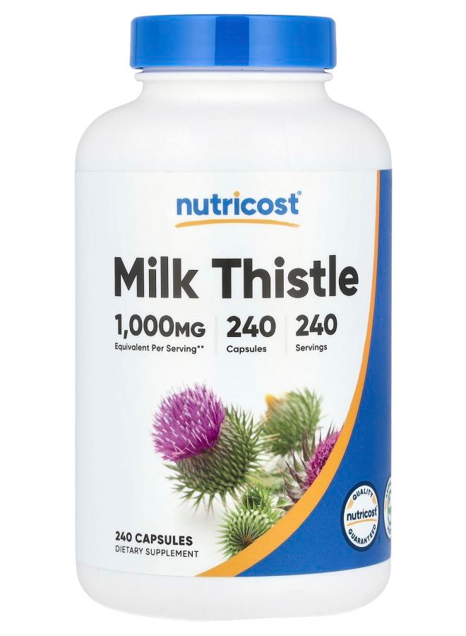 Nutricost حليب الشوك 1000 ملغ 240 كبسولة