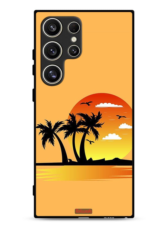 Tolwak Samsung Galaxy S24 Ultra 5G Protective Case Cover Drawing Abstract Design - Image 1