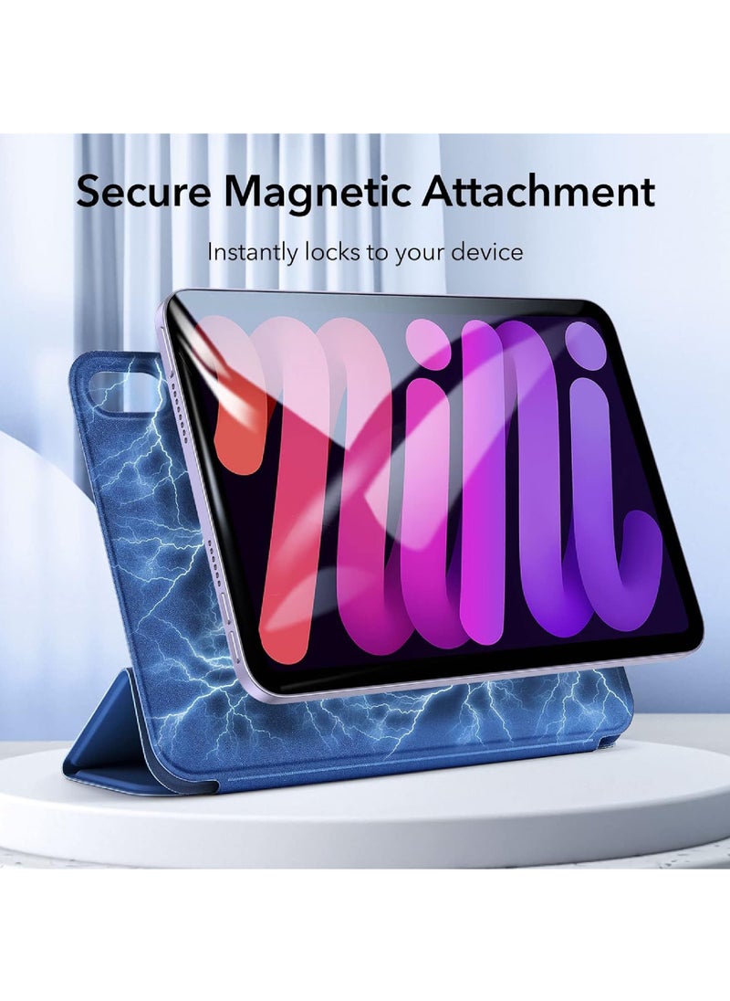 Captaintech - Case For iPad Mini 6 8.3inch 2021 Case iPad Mini 6th Generation Case(8.3 inch 2021) Convenient Magnetic Attachment Auto Sleep/Wake Two-Way Stand Supports Pencil 2 Slim Cover Rebound Series - Image 1