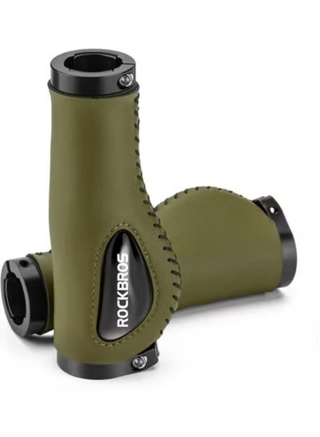 روكبروز مقابض مقود دراجة ROCKBROS بتصميم مريح من الجل الناعم مع قفل مزدوج على مقود الدراجة للدراجة الجبلية MTB MBX والدراجة الكهربائية والسكوتر - Image 1