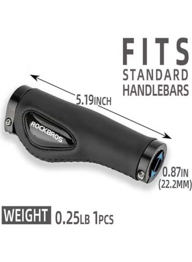 روكبروز مقابض مقود دراجة ROCKBROS بتصميم مريح من الجل الناعم مع قفل مزدوج على مقود الدراجة للدراجة الجبلية MTB MBX والدراجة الكهربائية والسكوتر - Image 4