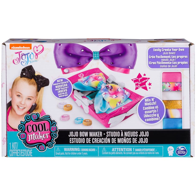 Cool Maker â€“ JoJo Siwa Bow Maker with Rainbow and Unicorn Patterns, for Ages 6 and Up - Image 1