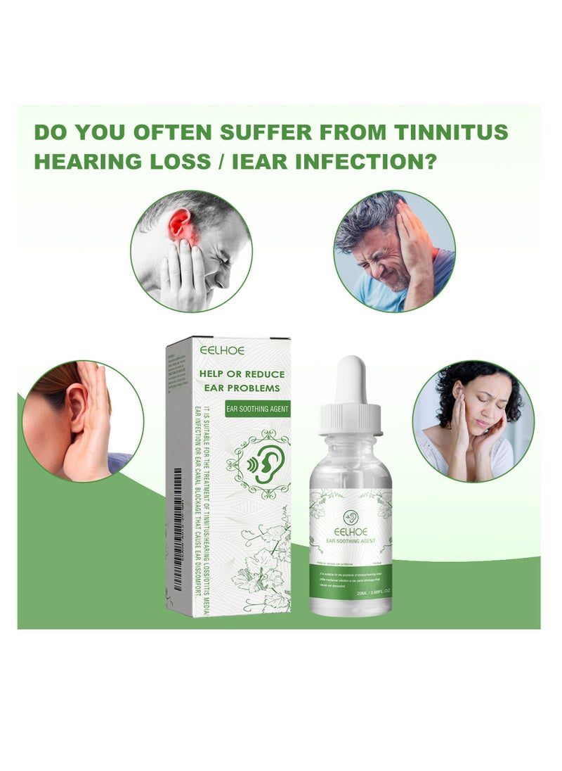 Ear Relief, Natural Organic Herbal Drops, Organic Tinnitus Relief Swimmer Ear Drops, Ear Relief Herbal Drops Herbal drops to relieve tinnitus, ear congestion and improve hearing