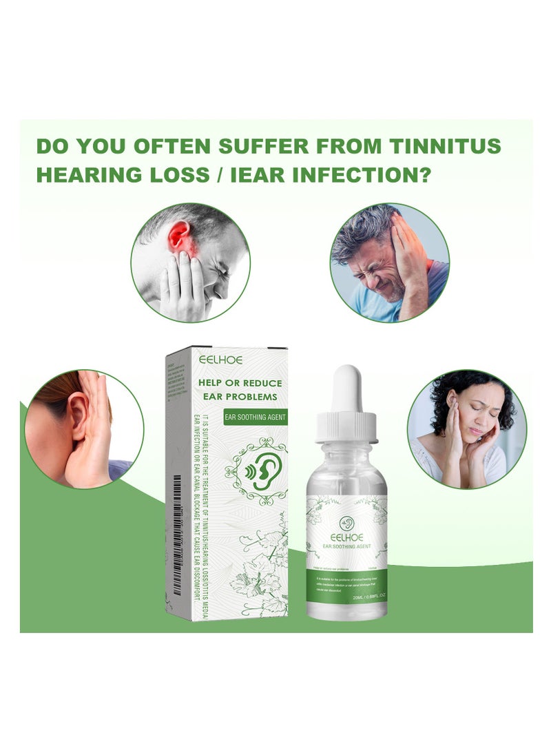 Ear Relief, Natural Organic Herbal Drops, Organic Tinnitus Relief Swimmer Ear Drops, Ear Relief Herbal Drops Herbal drops to relieve tinnitus, ear congestion and improve hearing