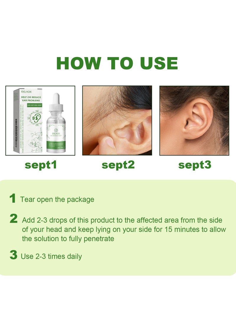 Ear Relief, Natural Organic Herbal Drops, Organic Tinnitus Relief Swimmer Ear Drops, Ear Relief Herbal Drops Herbal drops to relieve tinnitus, ear congestion and improve hearing