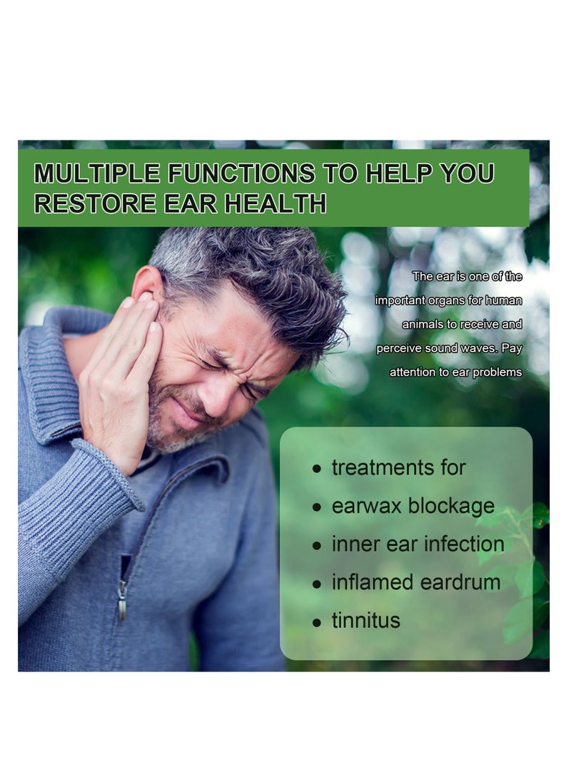 Ear Relief, Natural Organic Herbal Drops, Organic Tinnitus Relief Swimmer Ear Drops, Ear Relief Herbal Drops Herbal drops to relieve tinnitus, ear congestion and improve hearing