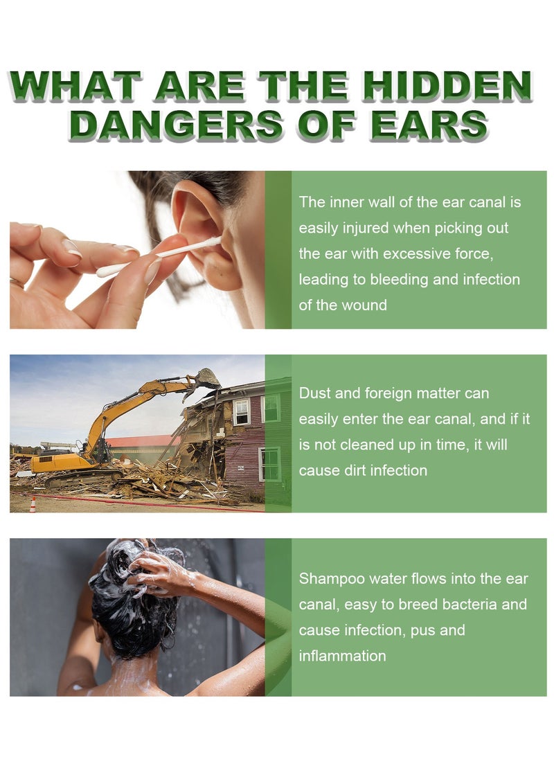Ear Relief, Natural Organic Herbal Drops, Organic Tinnitus Relief Swimmer Ear Drops, Ear Relief Herbal Drops Herbal drops to relieve tinnitus, ear congestion and improve hearing