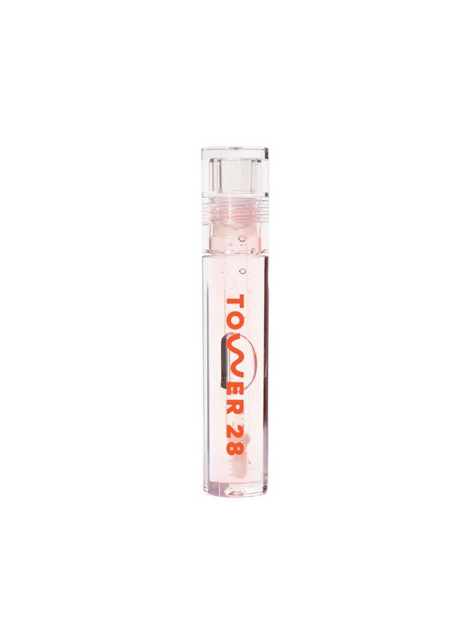 TOWER 28 Shineon Lip Jelly, Chill ; Nonsticky, Vegan Lip Gloss In Clear ; Moisturizing Apricot And Raspberry Seed Oil ; Clean, Cruelty Free  - Image 2