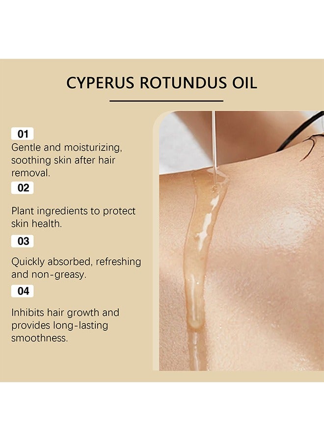 أوهو زيت Cyperus Rotundus - Cyperus Rotundus لإزالة الشعر ، استرخاء العناية بالبشرة Cyperus Rotundus Oil ، لطيف ومرطب ، 60 مل - Image 2