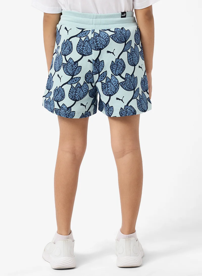 PUMA Kids Essential Blossom Printed Shorts