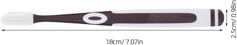 8 قطع فرشاة أسنان ذات شعيرات ناعمة مع رؤوس سيليكون نانوية فائقة النعومة محمولة للسفر وللأسنان الحساسة - Image 3