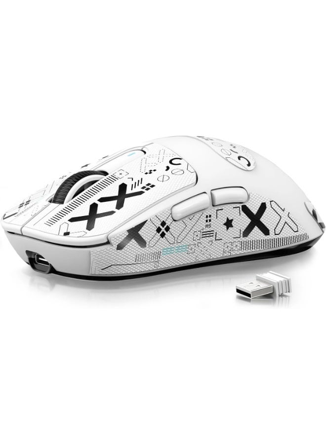 Attack Shark X3 Lightweight Wireless Gaming Mouse with Tri-Mode 2.4G/USB-C Wired/Bluetooth,Up to 26K DPI, PAW3395 Optical Sensor,5 programmable Buttons for PC/Laptop/Win/Mac - Image 1