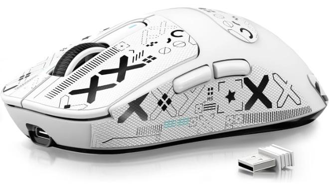 Attack Shark X3 Lightweight Wireless Gaming Mouse with Tri-Mode 2.4G/USB-C Wired/Bluetooth,Up to 26K DPI, PAW3395 Optical Sensor,5 programmable Buttons for PC/Laptop/Win/Mac - Image 1