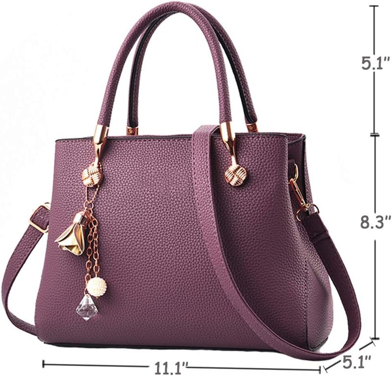 Jeniulet Purses and Handbags for Women Fashion Ladies PU Leather Top Handle Satchel Shoulder Tote Bags - Image 2