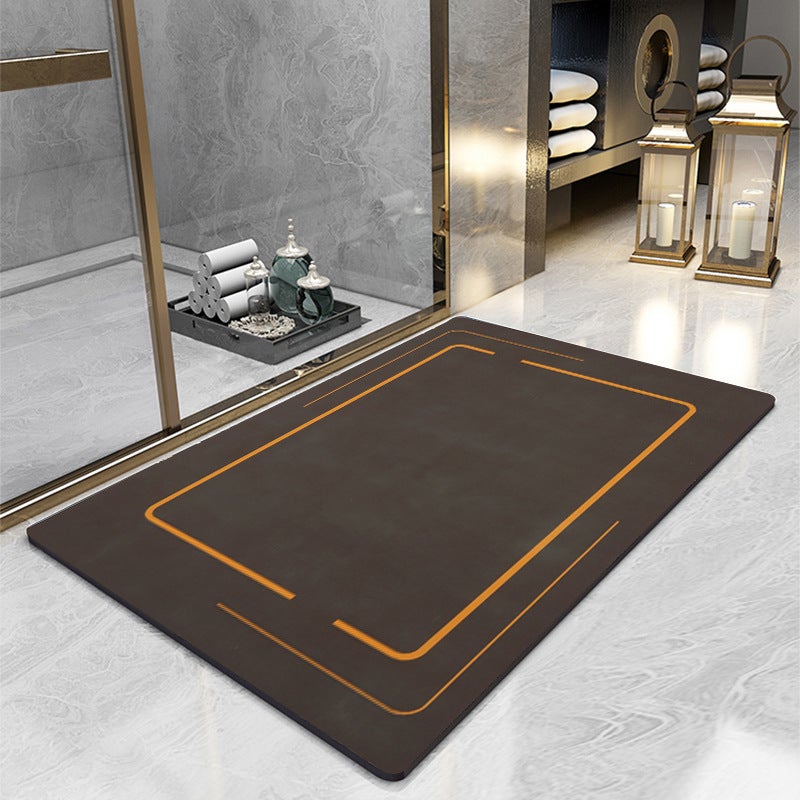 Diatom Mud Mat Quick-Drying Floor Mat Toilet Door Soft Diatom Mud Mat Non-Slip Absorbent Mat Bathroom Toilet - Image 1