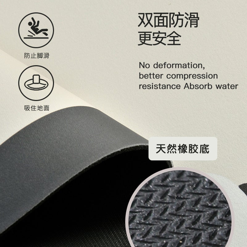 Diatom Mud Mat Quick-Drying Floor Mat Toilet Door Soft Diatom Mud Mat Non-Slip Absorbent Mat Bathroom Toilet - Image 5