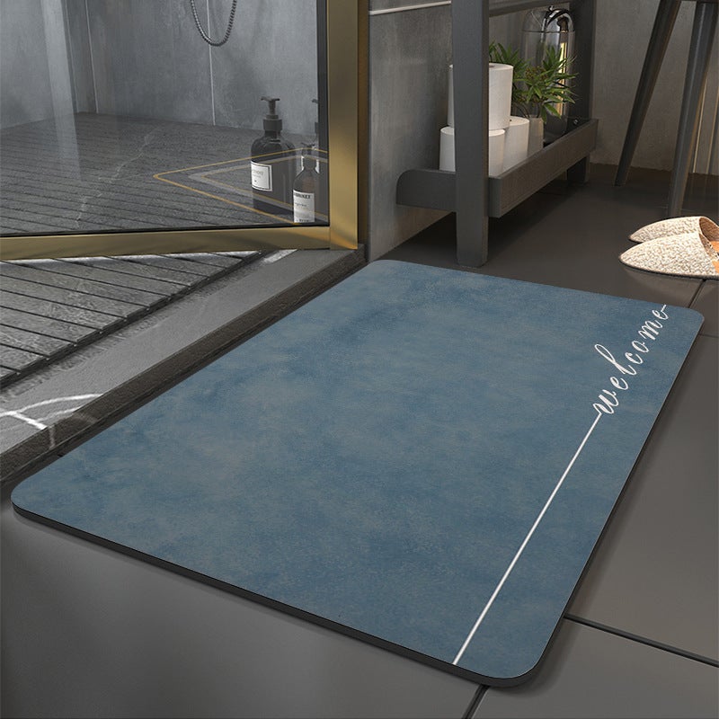 Diatom Mud Mat Quick-Drying Floor Mat Toilet Door Soft Diatom Mud Mat Non-Slip Absorbent Mat Bathroom Toilet - Image 2