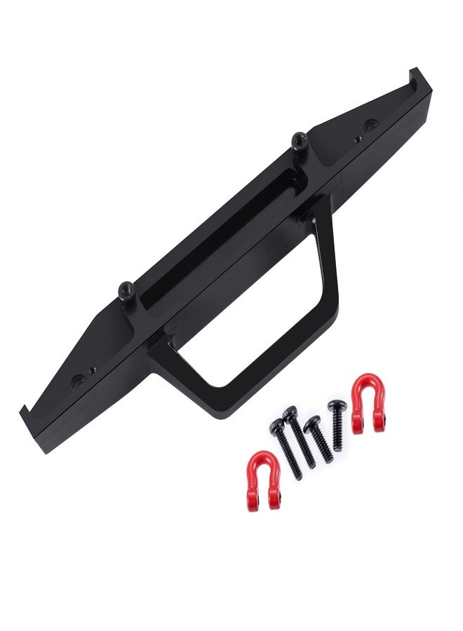 MORFUM 26g Front and 16g Rear Bumper with Tow Trailer Hook, Aluminum Front&Rear Bumper Mounts Set for 1/18 TRX4M High Trail K10 RC Crawler Car Upgrade Parts - Image 4