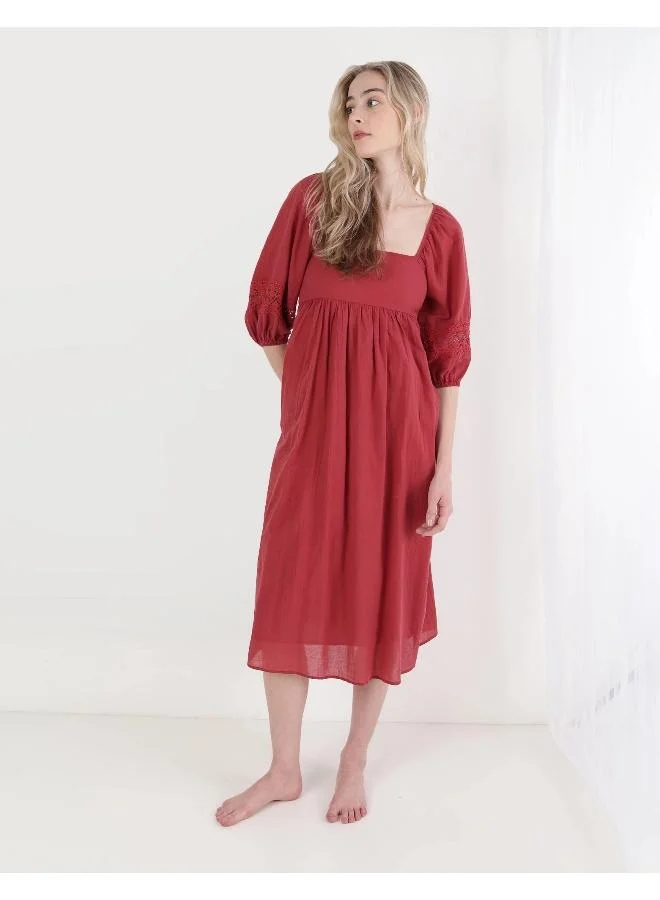 آري من امريكان ايجل Aerie Crochet Midi Dress