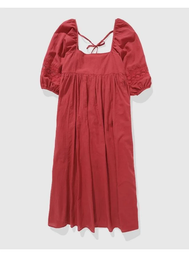 Aerie Aerie Crochet Midi Dress