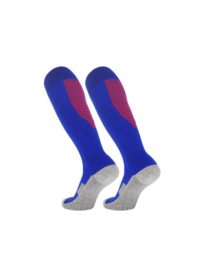 Striped Football Socks Stockings Adult Children's Socks Knee-high Thickened Non-slip Towel Bottom Sports Stockings
