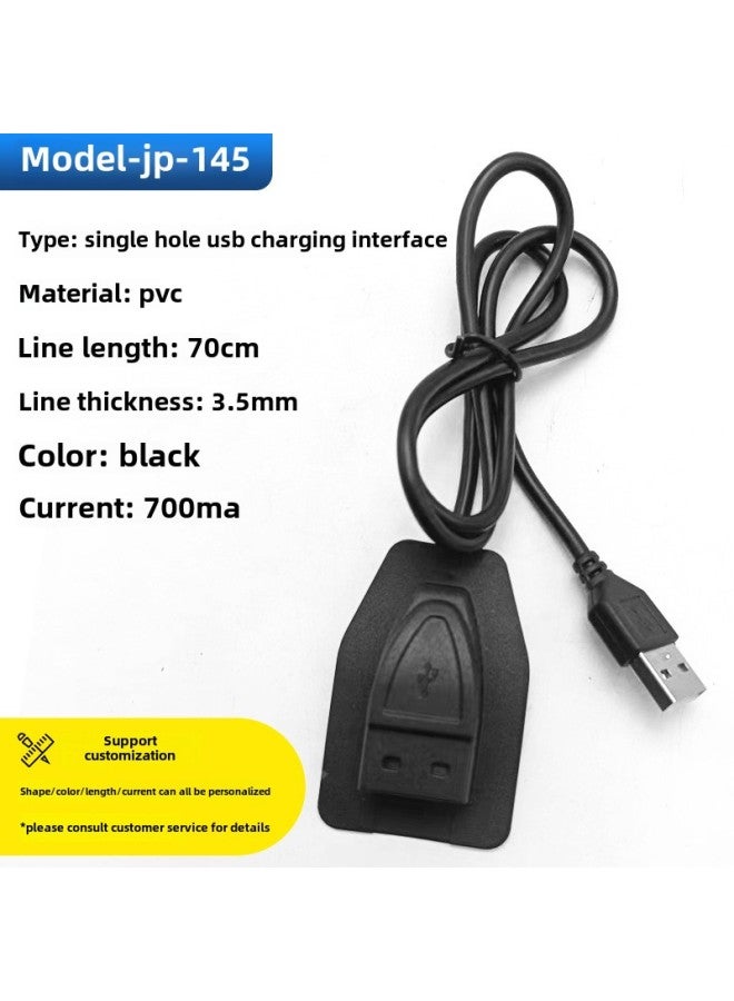 Luggage USB Charging Cable Backpack Extension Cable External Charging Interface USB Data Cable Shell Accessories Wholesale-Color:Model-jp-145 (normal)  - Image 1