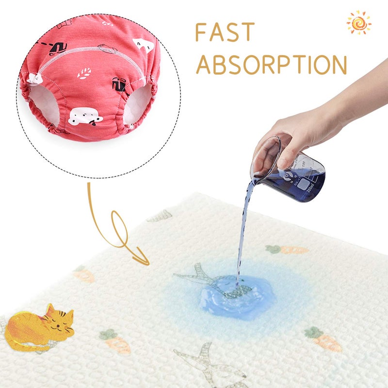 Max Shape Potty Training Pants Girls 2T,3T,4T,Toddler Training Underwear for Baby Girls 4 Pack Red 3T - Image 4