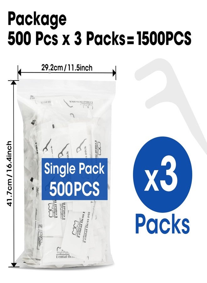 AZEN 1500 Count Dental Floss Bulk, Individually Wrapped Floss Picks, Toothpicks Flossers for Adults, Ideal Travel Flossers for Deep Cleaning - Image 5