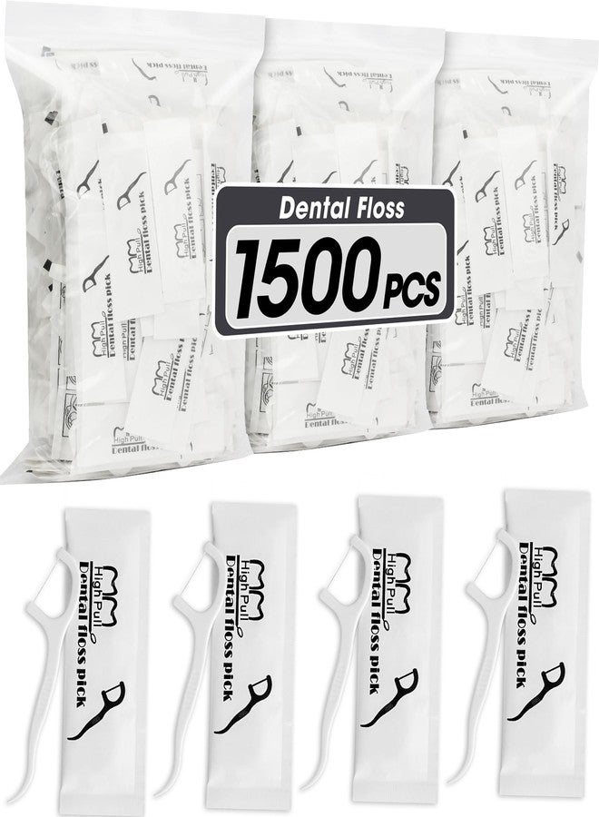 AZEN 1500 Count Dental Floss Bulk, Individually Wrapped Floss Picks, Toothpicks Flossers for Adults, Ideal Travel Flossers for Deep Cleaning - Image 1