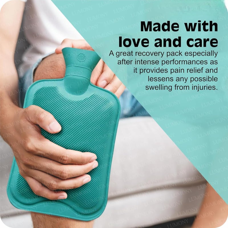 ALKAYAN Hot Water Bag TEKCOOL (2 litre) Non Electric Rubber Bottle hot bag, hot water... - Image 3
