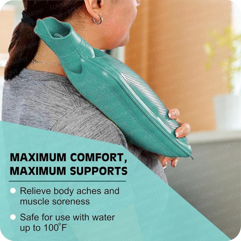 ALKAYAN Hot Water Bag TEKCOOL (2 litre) Non Electric Rubber Bottle hot bag, hot water... - Image 4
