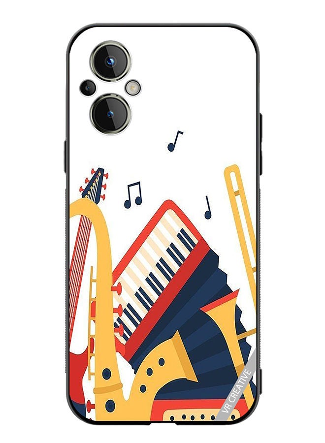 VR CREATIVE Protective Case Cover For OnePlus Nord N20 5G Music Instruments Design Multicolour - Image 1