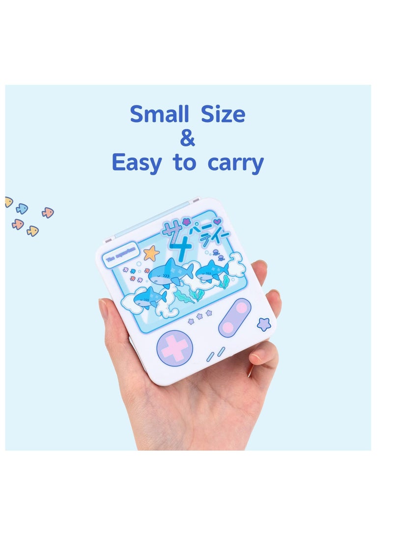 Excefore - Switch Game Card Storage Box, Portable Carrying Storage Travel Box with 12 Game Card Slots, Suitable for Nintendo Switch Game Card (Shark Party) - Image 1